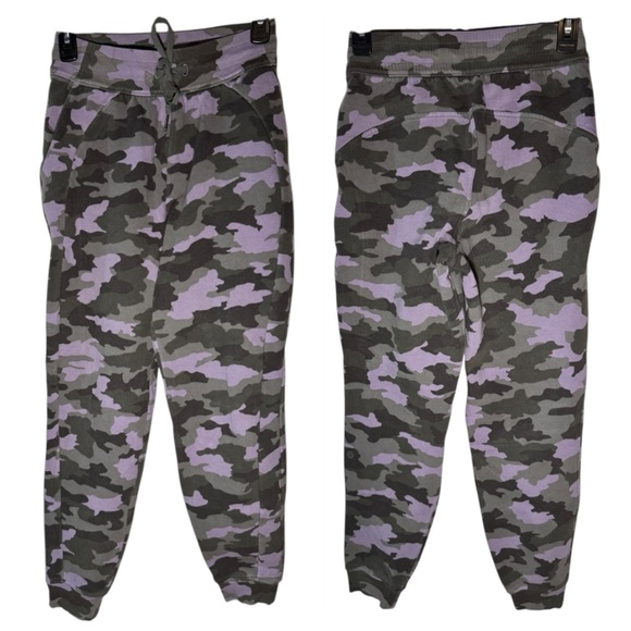 LULULEMON Scuba Heritage 365 Camo Dusky Lavende HR Fleece 28" Joggers Size 4 - Picture 7 of 13